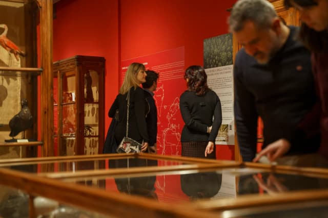 Visitatori all'interno del Museo di Storia Naturale